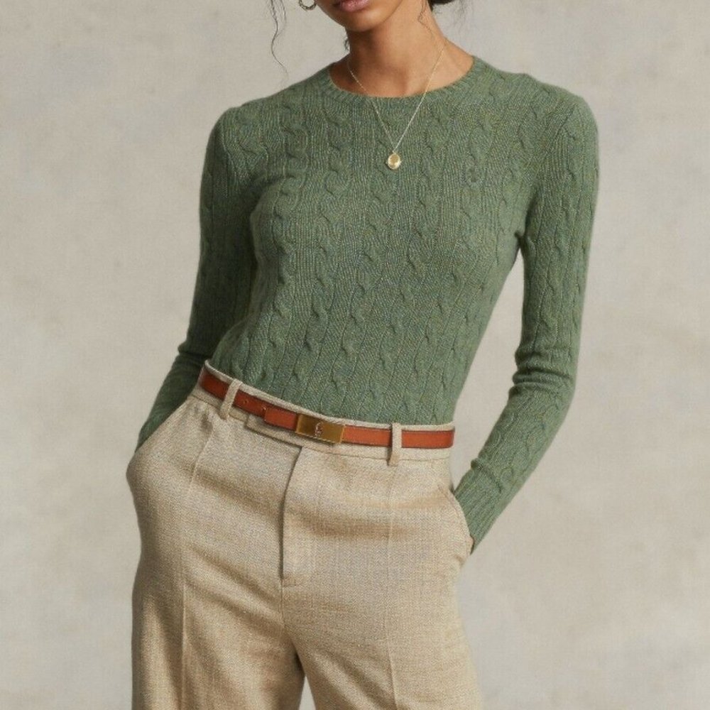 Polo Ralph Lauren Cable Knit Cotton Crewneck Sweater